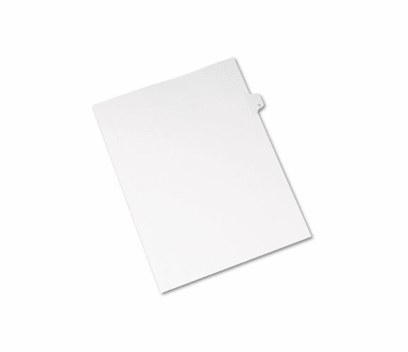 AVE82169 Allstate-Style Legal Side Tab Divider, Title: G, Letter, White, 25/Pack By AVERY-DENNISON