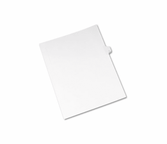 AVE82172 Allstate-Style Legal Side Tab Divider, Title: J, Letter, White, 25/Pack By AVERY-DENNISON