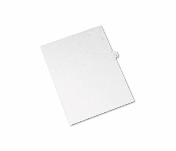 AVE82173 Allstate-Style Legal Side Tab Divider, Title: K, Letter, White, 25/Pack By AVERY-DENNISON