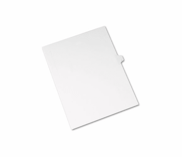 AVE82174 Allstate-Style Legal Side Tab Divider, Title: L, Letter, White, 25/Pack By AVERY-DENNISON