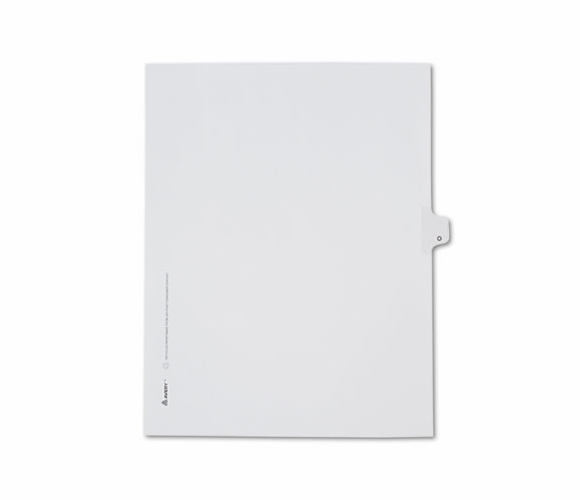 AVE82177 Allstate-Style Legal Side Tab Divider, Title: O, Letter, White, 25/Pack By AVERY-DENNISON