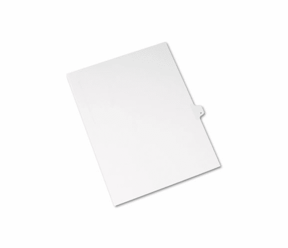 AVE82178 Allstate-Style Legal Side Tab Divider, Title: P, Letter, White, 25/Pack By AVERY-DENNISON
