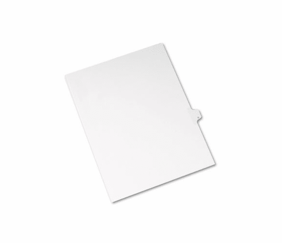 AVE82179 Allstate-Style Legal Side Tab Divider, Title: Q, Letter, White, 25/Pack By AVERY-DENNISON