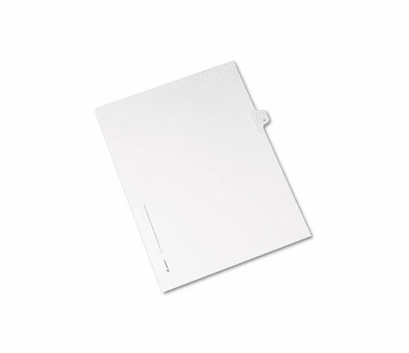 AVE82180 Allstate-Style Legal Side Tab Divider, Title: R, Letter, White, 25/Pack By AVERY-DENNISON