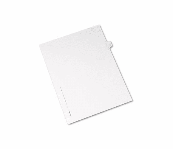 AVE82182 Allstate-Style Legal Side Tab Divider, Title: T, Letter, White, 25/Pack By AVERY-DENNISON