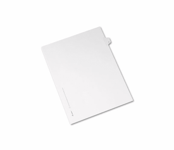 AVE82184 Allstate-Style Legal Side Tab Divider, Title: V, Letter, White, 25/Pack By AVERY-DENNISON