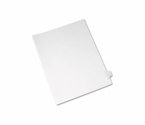 AVE82186 Allstate-Style Legal Side Tab Divider, Title: X, Letter, White, 25/Pack By AVERY-DENNISON