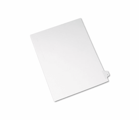 AVE82187 Allstate-Style Legal Side Tab Divider, Title: Y, Letter, White, 25/Pack By AVERY-DENNISON