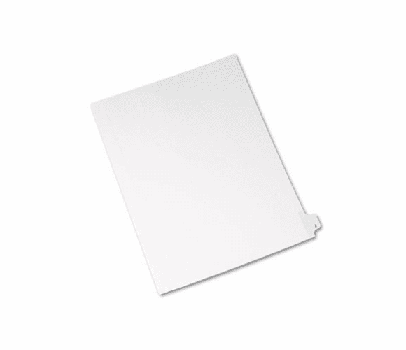 AVE82188 Allstate-Style Legal Side Tab Divider, Title: Z, Letter, White, 25/Pack By AVERY-DENNISON