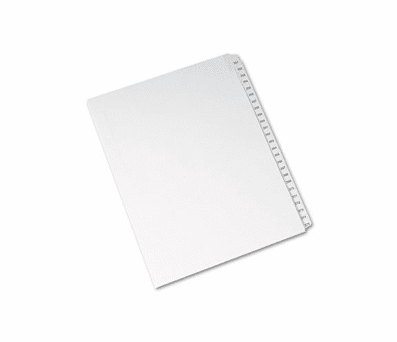AVE82193 Allstate-Style Legal Side Tab Dividers, 25-Tab, 251-275 Letter, White, 25/Set By AVERY-DENNISON
