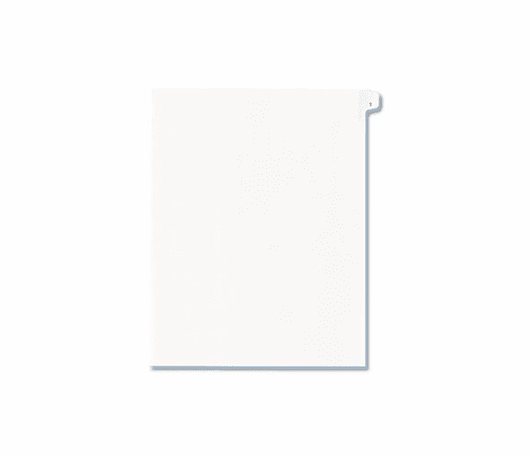 AVE82199 Allstate-Style Legal Side Tab Divider, Title: 1, Letter, White, 25/Pack By AVERY-DENNISON
