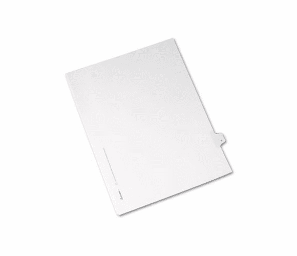 AVE82204 Allstate-Style Legal Side Tab Divider, Title: 6, Letter, White, 25/Pack By AVERY-DENNISON
