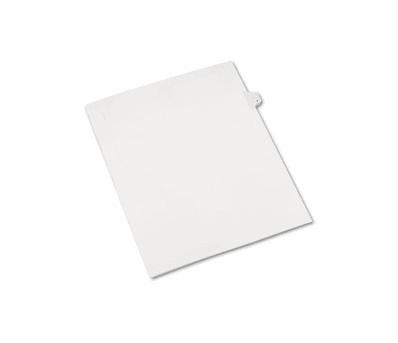 AVE82205 Allstate-Style Legal Side Tab Divider, Title: 7, Letter, White, 25/Pack By AVERY-DENNISON