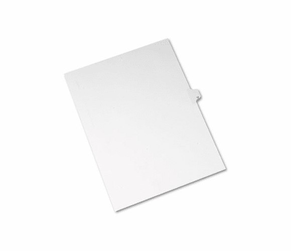 AVE82210 Allstate-Style Legal Side Tab Divider, Title: 12, Letter, White, 25/Pack By AVERY-DENNISON