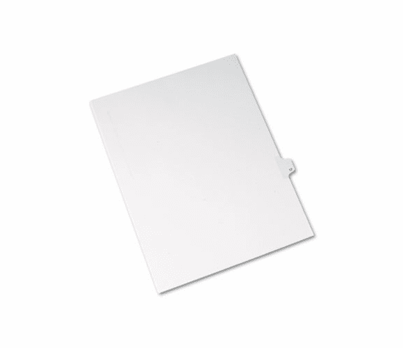 AVE82215 Allstate-Style Legal Side Tab Divider, Title: 17, Letter, White, 25/Pack By AVERY-DENNISON