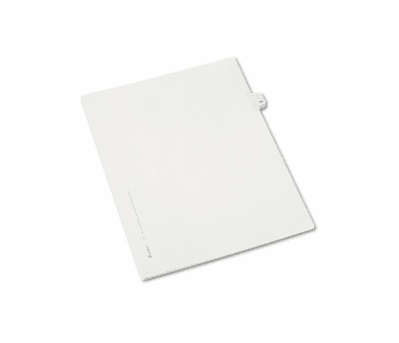 AVE82217 Allstate-Style Legal Side Tab Divider, Title: 19, Letter, White, 25/Pack By AVERY-DENNISON