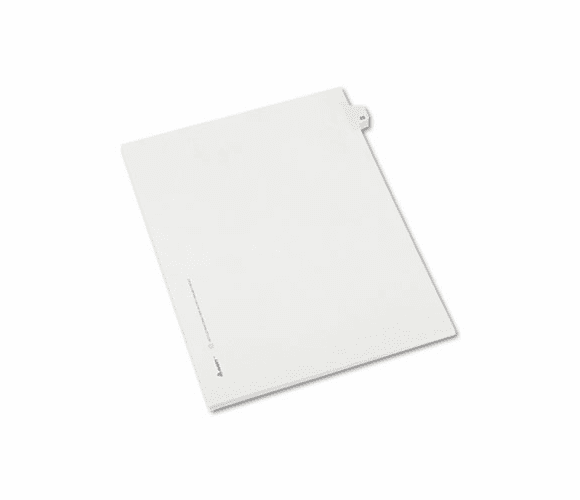 AVE82221 Allstate-Style Legal Side Tab Divider, Title: 23, Letter, White, 25/Pack By AVERY-DENNISON