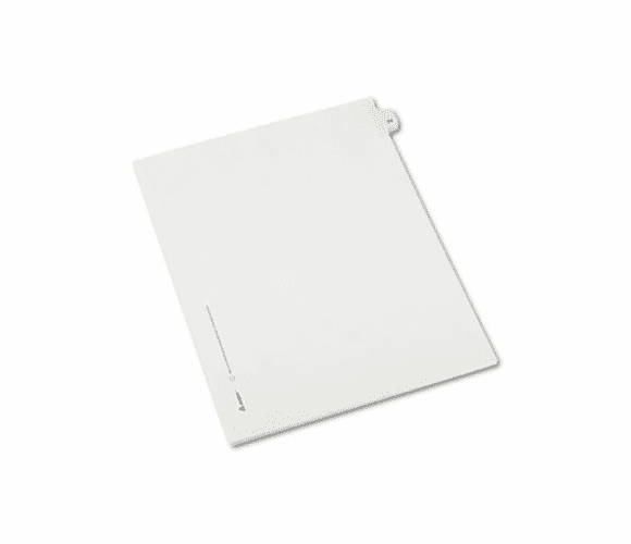AVE82222 Allstate-Style Legal Side Tab Divider, Title: 24, Letter, White, 25/Pack By AVERY-DENNISON