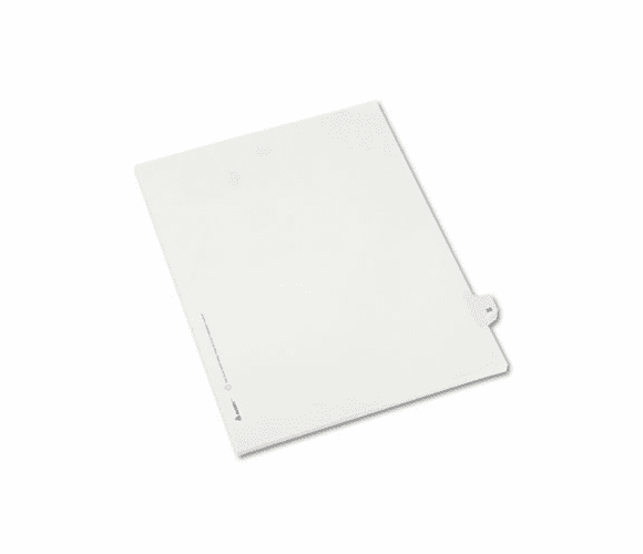 AVE82228 Allstate-Style Legal Side Tab Divider, Title: 30, Letter, White, 25/Pack By AVERY-DENNISON