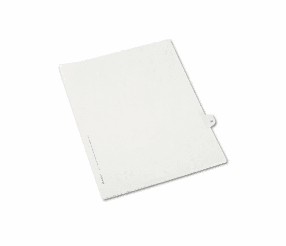 AVE82231 Allstate-Style Legal Side Tab Divider, Title: 33, Letter, White, 25/Pack By AVERY-DENNISON