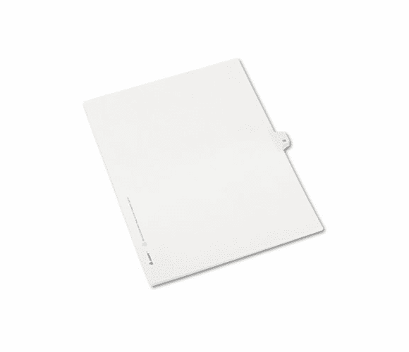 AVE82236 Allstate-Style Legal Side Tab Divider, Title: 38, Letter, White, 25/Pack By AVERY-DENNISON