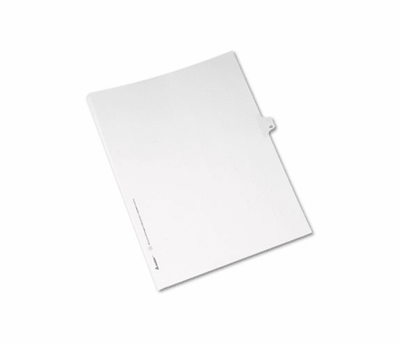 AVE82238 Allstate-Style Legal Side Tab Divider, Title: 40, Letter, White, 25/Pack By AVERY-DENNISON