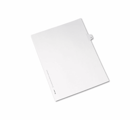 AVE82241 Allstate-Style Legal Side Tab Divider, Title: 43, Letter, White, 25/Pack By AVERY-DENNISON