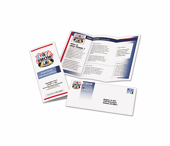 AVE8324 Brochure Paper, Matte, 8-1/2 x 11, White, 100 Sheets/Box By AVERY-DENNISON