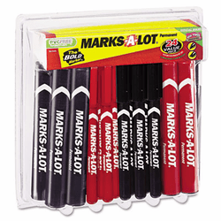 AVE98087 Permanent Marker, Large Chisel Tip, Assorted, 24/Set By AVERY-DENNISON