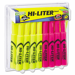 AVE98189 Desk Style Highlighter, Assorted Ink, Chisel, 24 per Pack By AVERY-DENNISON