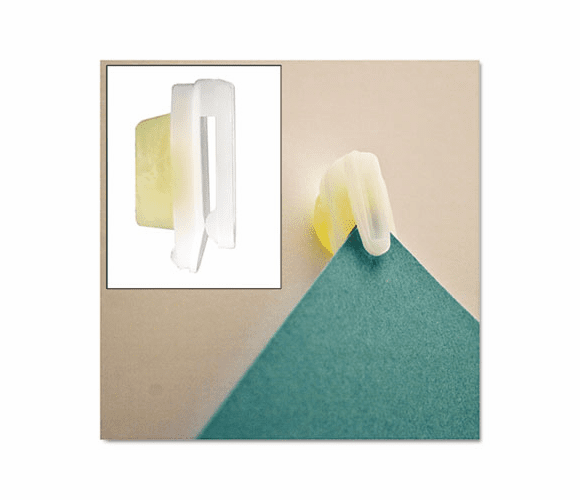 AVT01220 StikkiCLIPS, Plastic, White, 20/Pack By ADVANTUS CORPORATION