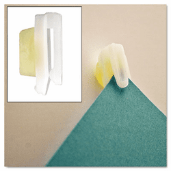 AVT01220 StikkiCLIPS, Plastic, White, 20/Pack By ADVANTUS CORPORATION