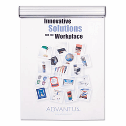 AVT1500 Grip-A-Strip Display Rail, 9 x 1 1/2, Aluminum Finish By ADVANTUS CORPORATION