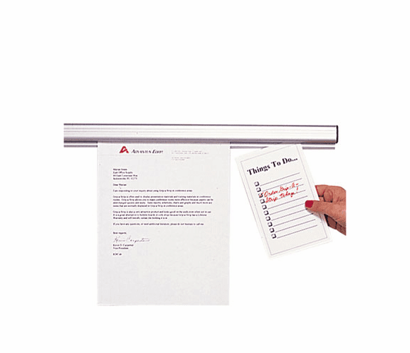 AVT2010 Grip-A-Strip Display Rail, 48 x 1 1/2, Aluminum Finish By ADVANTUS CORPORATION