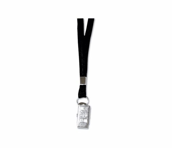 AVT75401 Deluxe Lanyards, Clip Style, 36" Long, Black, 24/Box By ADVANTUS CORPORATION