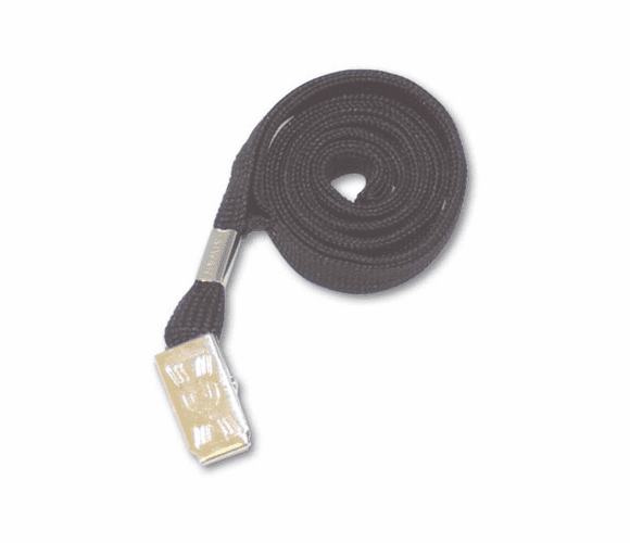 AVT75403 Deluxe Safety Lanyards, Clip Style, 36" Long, Black, 24/Box By ADVANTUS CORPORATION