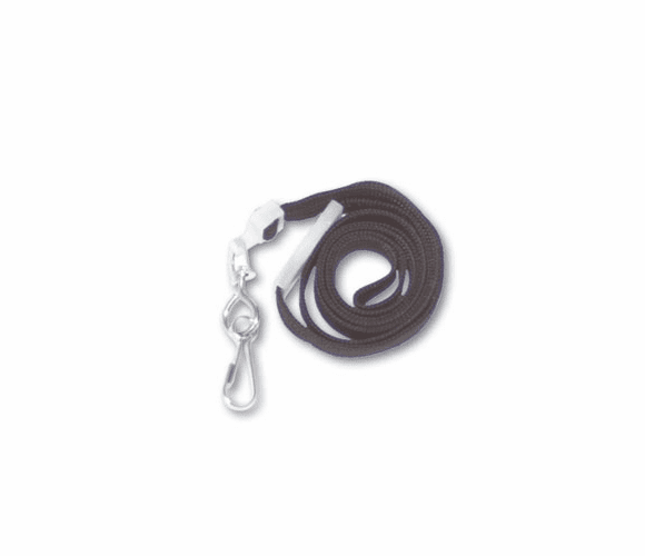 AVT75404 Deluxe Safety Lanyards, J-Hook Style, 36" Long, Black, 24/Box By ADVANTUS CORPORATION