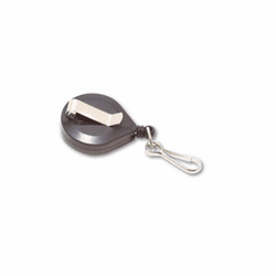 AVT75408 Deluxe Retractable ID Card Reel, 24" Extension, Black, 12/Box By ADVANTUS CORPORATION