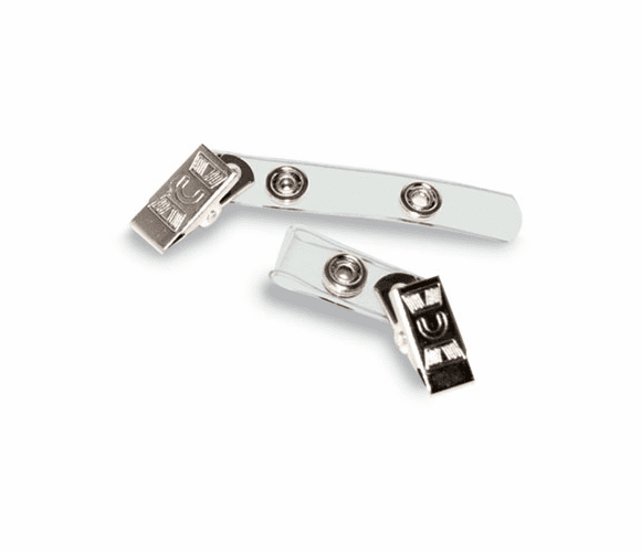 AVT75410 Badge Straps w/Clip, Vinyl, 3/8"w, 100/Box By ADVANTUS CORPORATION