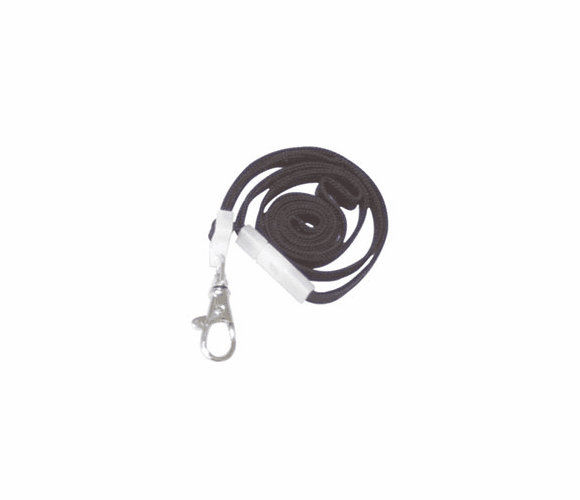 AVT75421 Deluxe Safety Lanyards, Lobster Claw Hook Style, 36" Long, Black, 24/Box By ADVANTUS CORPORATION