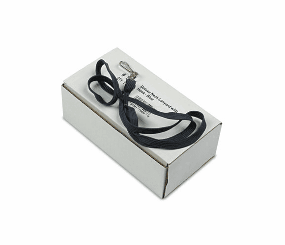AVT75426 Deluxe Lanyards, J-Hook Style, 36" Long, Blue, 24/Box By ADVANTUS CORPORATION