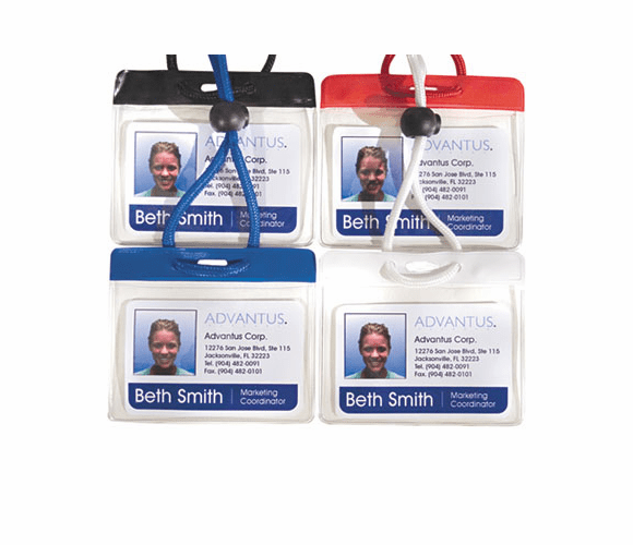 AVT75540 Government/Military Badge Holder, Horizontal, 3 3/4w x 2 1/2h, Black, 12/Pack By ADVANTUS CORPORATION