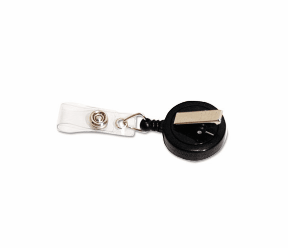 AVT75548 Swivel-Back Retractable ID Card Reel, 30" Extension, Black, 12/Pack By ADVANTUS CORPORATION