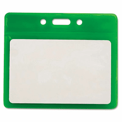 AVT75561 Reflective Badge Holders, Horizontal, 3 1/2" x 2 1/2", Green, 25/Pack By ADVANTUS CORPORATION
