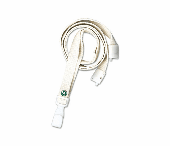 AVT75571 Earth-Friendly Lanyard, J-Hook Style, 36" Long, Natural, 10/Box By ADVANTUS CORPORATION