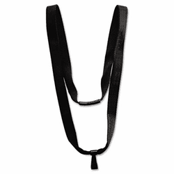 AVT75574 Earth-Friendly Lanyard, J-Hook Style, 36" Long, Black, 10/Box By ADVANTUS CORPORATION