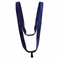 AVT75575 Earth-Friendly Lanyard, J-Hook Style, 36" Long, Blue, 10/Box By ADVANTUS CORPORATION