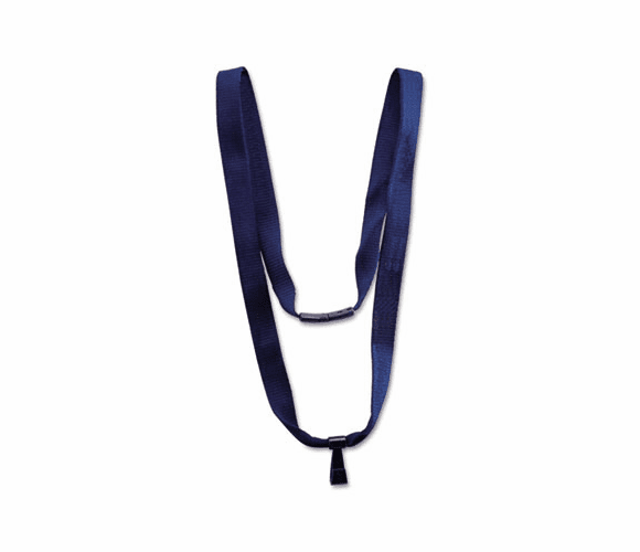 AVT75575 Earth-Friendly Lanyard, J-Hook Style, 36" Long, Blue, 10/Box By ADVANTUS CORPORATION