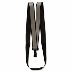 AVT75576 Recycled Breakaway Lanyard, J-Hook Style, 36" Long, Black, 10/Box By ADVANTUS CORPORATION