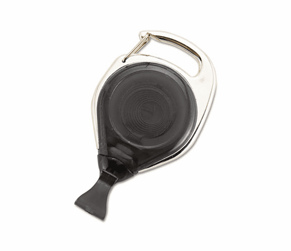 AVT75579 Recycled Carabiner-Style Badge Reels,34" Extension, Smoke, 12/Pack By ADVANTUS CORPORATION